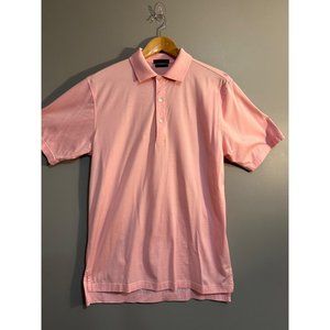 J. Hilburn Country club fit men’s pink cotton polo pink M